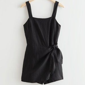 & Other Stories Linen Romper NWT